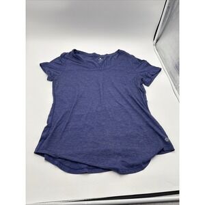 Apana Women's Yoga Shirt‎ Blue Size Medium Polyester Rayon Spandex Blend
